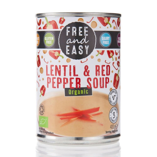 Free & Easy Organic Lentil Red Pepper Soup 400g
