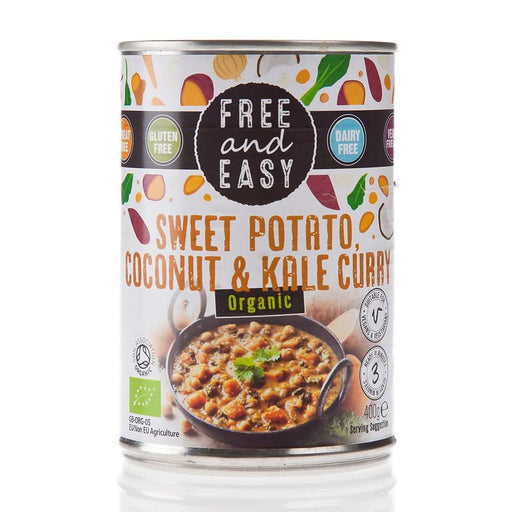 Free & Easy Sweet Pot Kale & Coconut Curry 400g