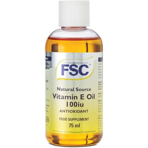 FSC Vitamin E Oil Liquid 100iu 75ml