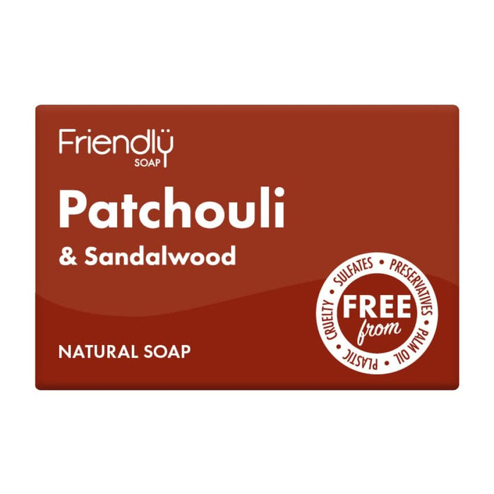 Friendly Soap Patchouli and Sandalwood Soap 95g