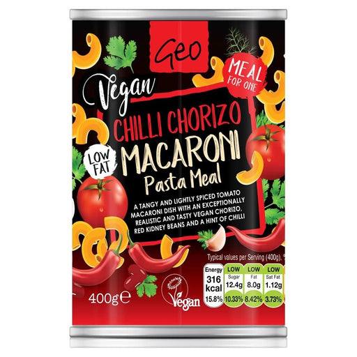 Geo Cans - Chilli Chorizo Pasta 400g