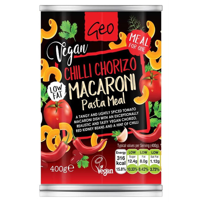 Geo Cans - Chilli Chorizo Pasta 400g