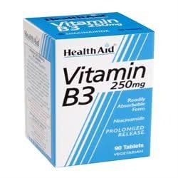 HealthAid Vitamin B3 (Niacinamide) 250mg 90 Tablets