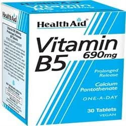 HealthAid Calcium Pantothenate (Vit B5) 30 Tablets