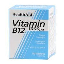 HealthAid Vitamin B12 (Cyanocobalamin) 50 Tablets