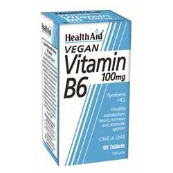 HealthAid Vitamin B6 (Pyridoxine HCl) 90 Tablets