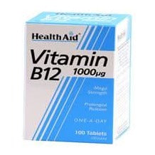 HealthAid Vitamin B12 (Cyanocobalamin) 100 Tablets
