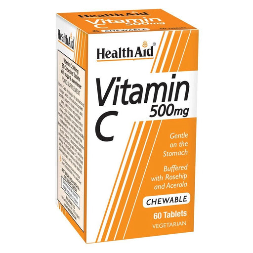 HealthAid Vitamin C 500mg - Chewable 60 Tablets