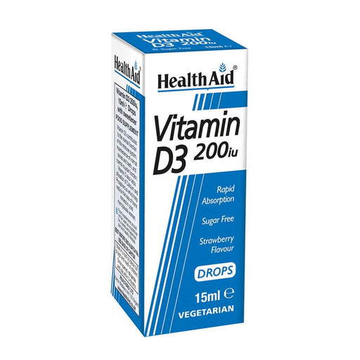 HealthAid Vitamin D3 200iu Drops 15ml