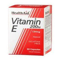HealthAid Vitamin E 200iu Natural 60 Capsules