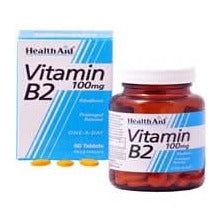 HealthAid Vitamin B2 (Riboflavin) 100mg 60 Tablets