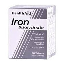 HealthAid Iron Bisglycinate 30 Tablets