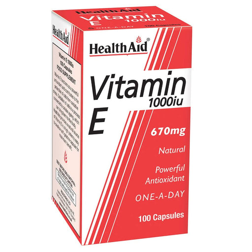 HealthAid Vitamin E 1000iu Natural 100 Capsules