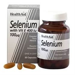 HealthAid Selenium 100ug + Vitamin E 400 30 Capsules