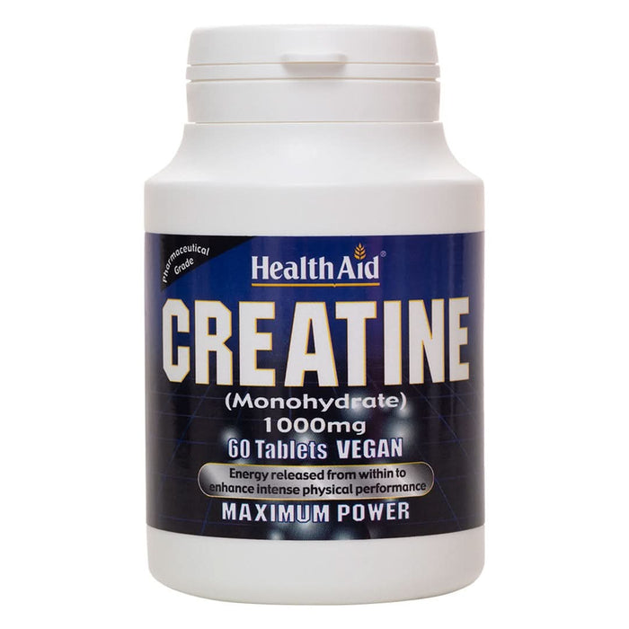 HealthAid Creatine Monohydrate 1000mg 60 Tablets