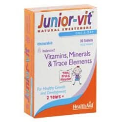 HealthAid Junior Vit Tutti Fruity 30 Tablets