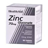 HealthAid Zinc Gluconate 70mg 90 Tablets