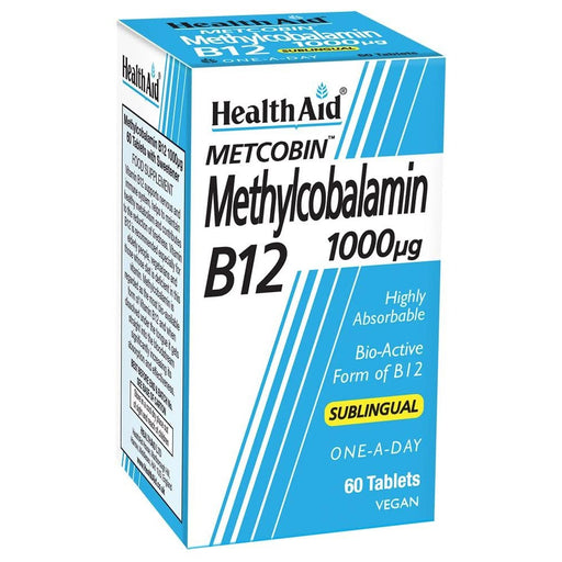 HealthAid Methylcobalamin 1000mcg B12 60 Tablets