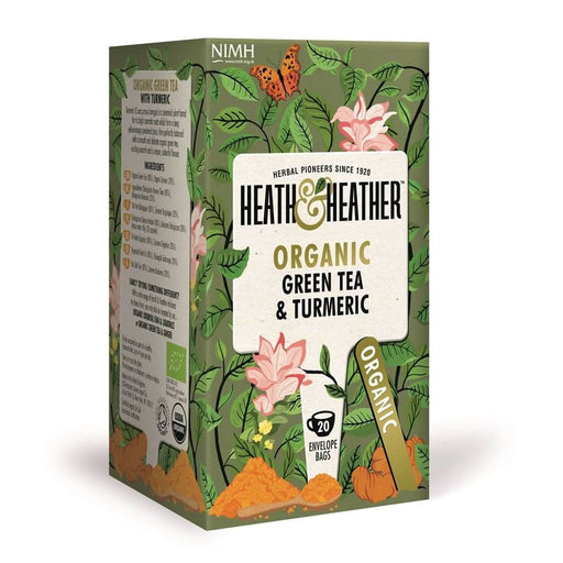 Heath And Heather Organic Green Tea & Turmeric 20bag