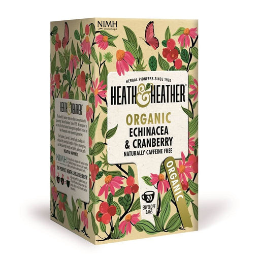Heath And Heather Organic Echinacea & Cranberry Tea 20 Bags