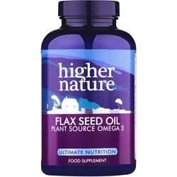 Higher Nature Organic Flax Seed Oil Capsules 180 capsule