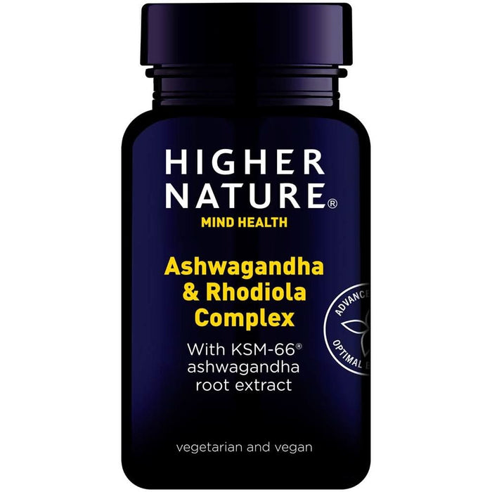 Higher Nature Ashwagandha & Rhodiola Complex 30 Capsules