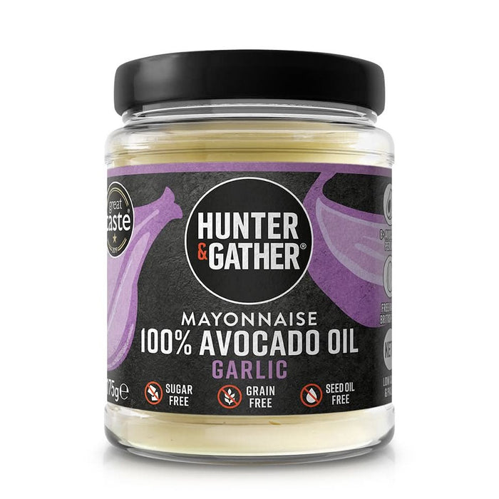 Hunter and Gather Avocado Oil Mayonnaise Garlic 175g
