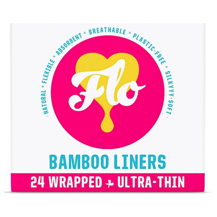 Here We Flo FLO Bamboo Liners, Wrapped 24pieces