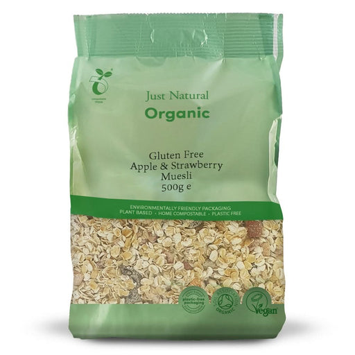 Just Gluten Free Organic Apple & Strawberry Muesli 500g