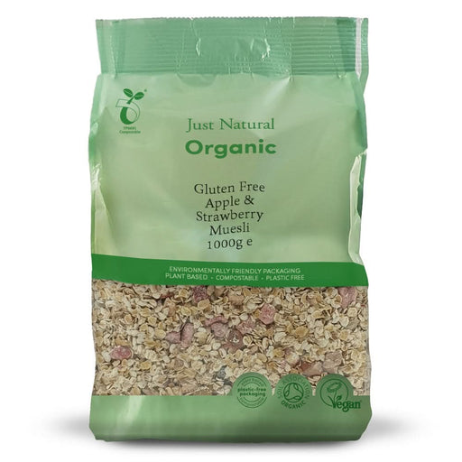 Just Gluten Free Organic Apple & Strawb Muesli 1KG