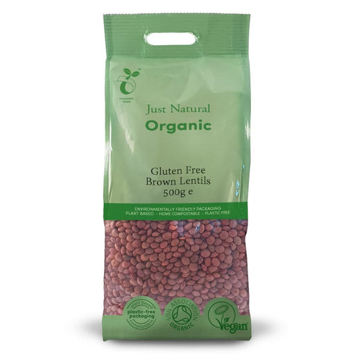 Just Gluten Free Organic Brown Lentils 500g