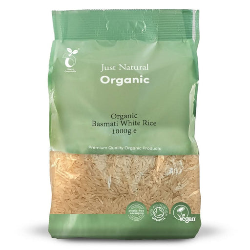 Just Natural Organic Basmati White Rice 1KG