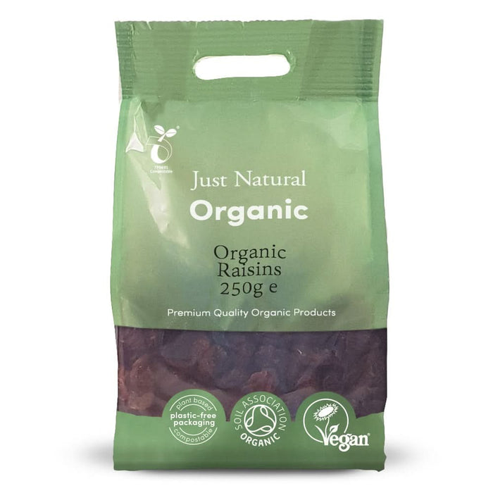 Just Natural Organic Raisins Thompson Seedless 250g