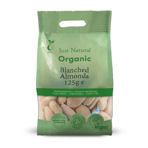 Just Natural Organic Almonds Blanched 125g