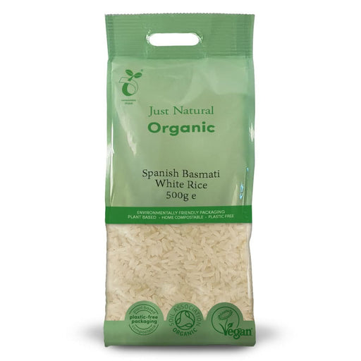 Just Natural Organic Rice Basmati White Spanish 500g