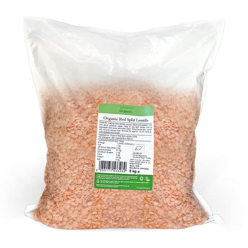 Just Natural Organic Lentils Red Split 5kg