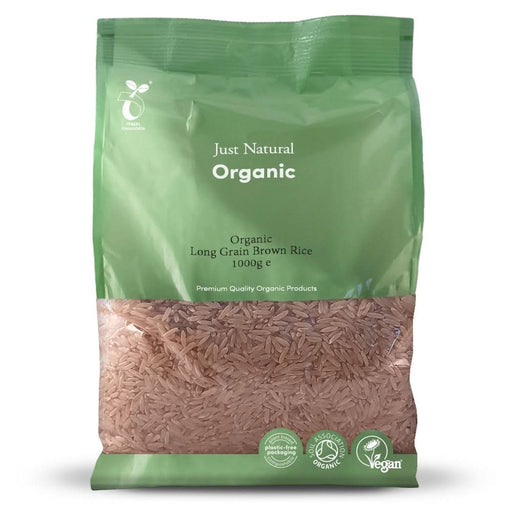 Just Natural Organic Long Grain Brown Rice 1KG