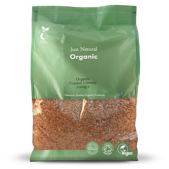 Just Natural Organic Golden Linseed 1KG