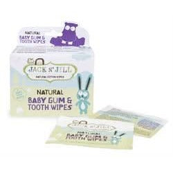 Jack N Jill Natural Baby Gum & Tooth Wipes 25 sachet