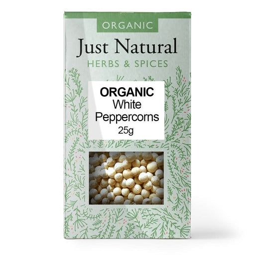 Just Natural Peppercorns White 25g