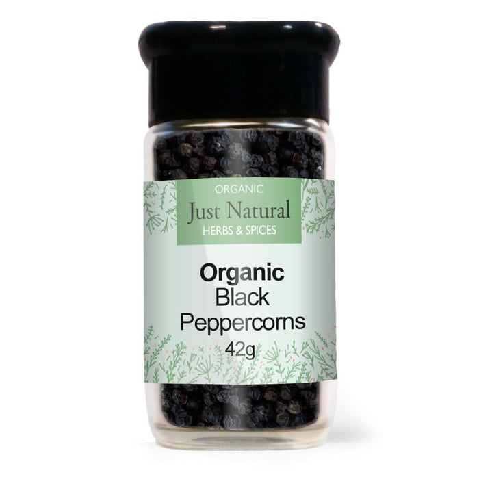 Just Natural Peppercorns Black 42g