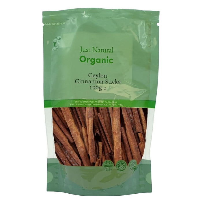 Just Natural Organic Cinnamon Ceylon Sticks 100g