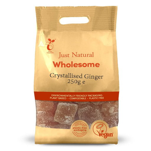 Just Natural Crystallised Ginger 250g