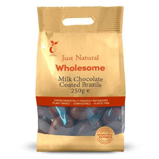 Just Natural Milk Chocolate Coated Brazils 250g