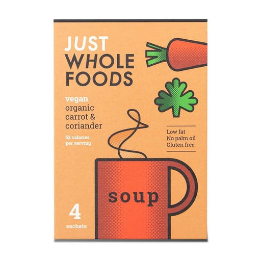 Just Wholefoods Org Carrot & Coriander Soup 4 x 17g