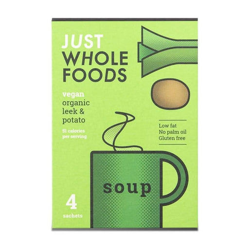 Just Wholefoods Org Vegan Leek & Potato Soup 4 x 17g