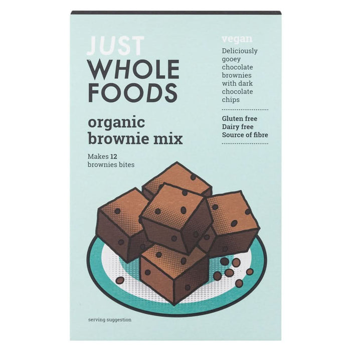 Just Wholefoods Organic & Vegan Brownie Mix 318g