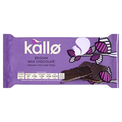 Kallo Rice Cakes Milk Chocolate 90g