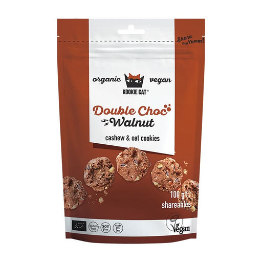 Kookie Cat Mini Double Choc Walnut 100g
