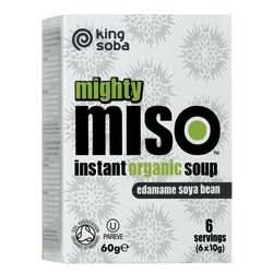 King Soba Org Miso Soup Edamame Beans 60g